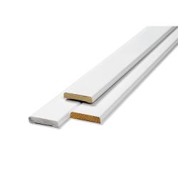 Karmlistsett hvit glatt 12x58 mm