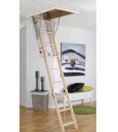 Loftstrapp 3-delt Brannklasse 30, takhøyde 305, hvit grunnet 55x120 cm