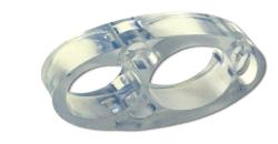 Dørstopper kombo  transparent plast for håndtak