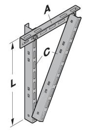 Hörmann opphengsjern C45 L = 1145mm