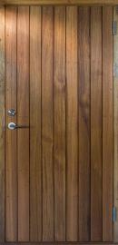 Bovalls ytterdør Kornö vertikal Teak panel