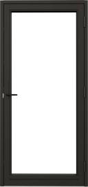 Nordan balkongdør alu. kledd dempet sort 3-lag brystning 13 cm