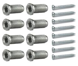 8 STK ADJUFIX MONTERINGSHYLSER 38mm MED SKRUER 6X65