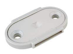 Swedoor festeplate hvit for snap-in hengsel