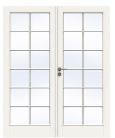 SWEDOOR DOBBEL GLASSDØR STYLE SP12 