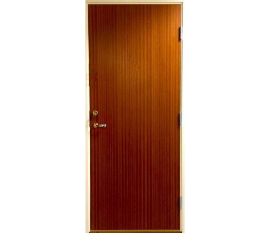 Nordic brann og lyddør B30/35dB i Alpi mahogny inklusiv karm 