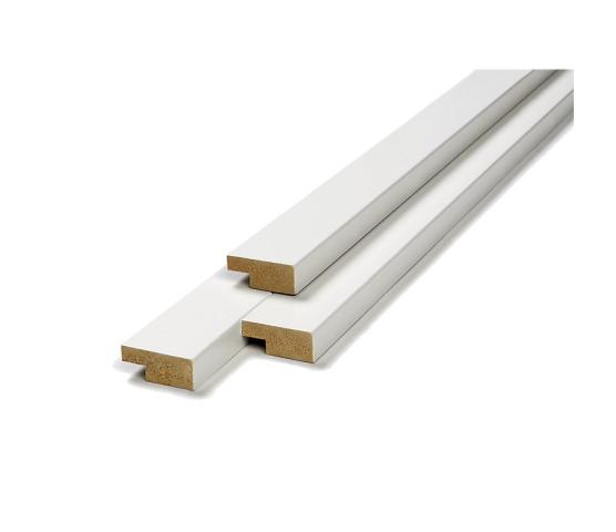 Utforing  kvistfri limtre hvit 18 x 70 x 2400