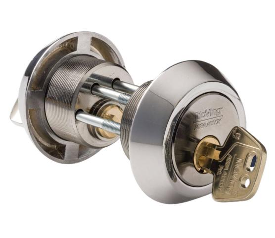 Sylinder 1285M dørtykkelse 50/76 forkrommet