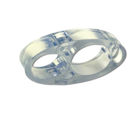 Dørstopper kombo  transparent plast for håndtak