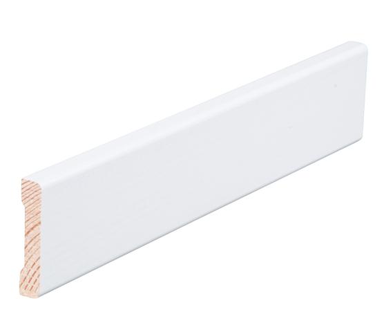 Dørlistsett glatt klassisk hvit S0500N 12x58 mm