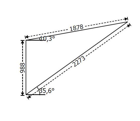 Nordan fastkarm 184,8 x 132,4 med skrå 10,3 gr. alu kledd RAL 9011
