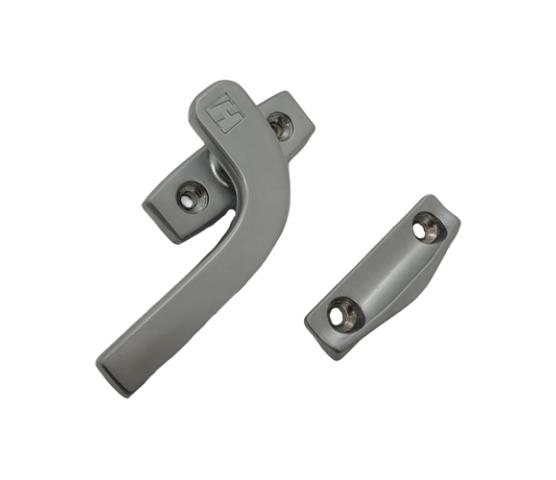 Forvrider H-vinduet sidehengslet/sidesving 67/4 m/sluttstykke matt krom