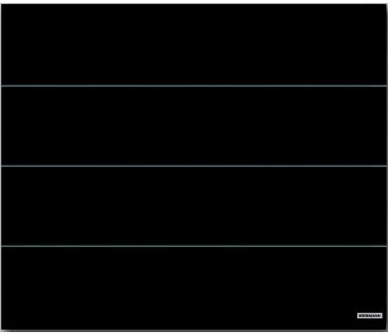 Hörmann isolert garasjeport LPU42Plan L Silkgrain Svart 