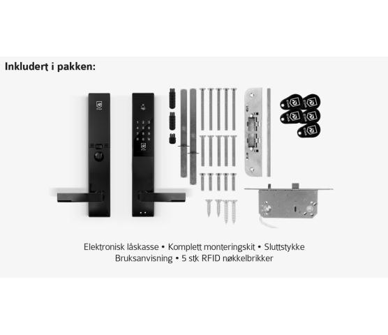 ID Lock 150. Elektronisk kodelås - Sort