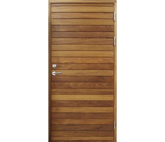 Bovalls ytterdør Kornö liggende Teak panel