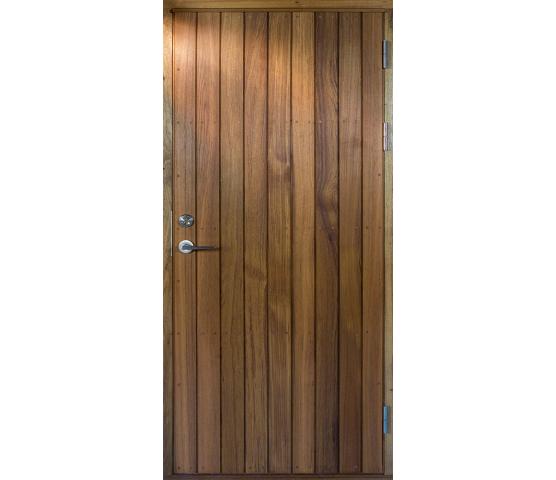 Bovalls ytterdør Kornö vertikal Teak panel