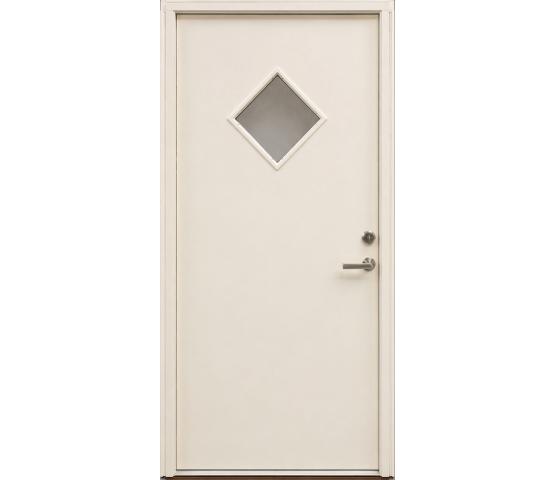 Nordan ytterdør Diagonalen blå/hvit 100 x 210 høyre