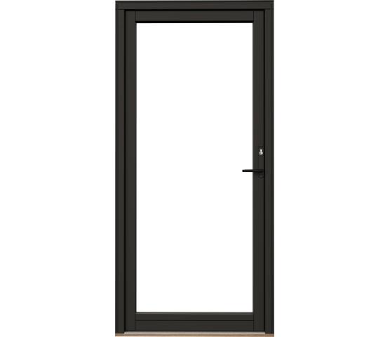 Nordan balkongdør alu. kledd dempet sort 3-lag brystning 13 cm