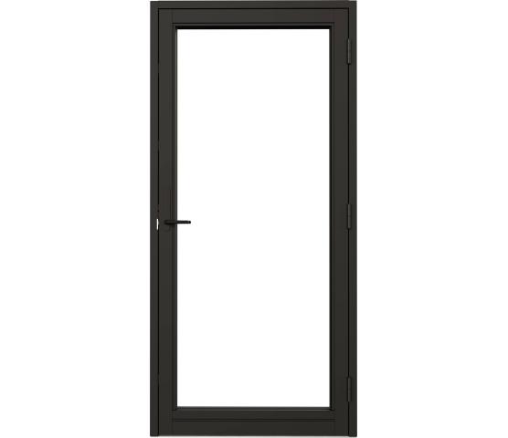 Nordan balkongdør alu. kledd dempet sort 3-lag brystning 13 cm