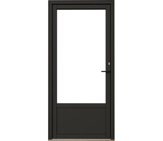 Nordan balkongdør alu. kledd dempet sort 3-lag brystning 55 cm