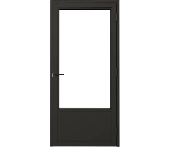 Nordan balkongdør alu. kledd dempet sort 3-lag brystning 55 cm