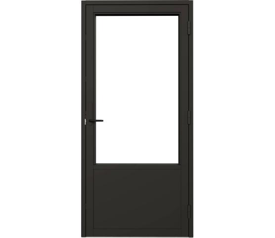 Nordan balkongdør alu. kledd dempet sort 3-lag brystning 65 cm