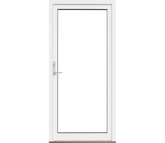 Nordan balkongdør hvit 3-lag brystning 13 cm