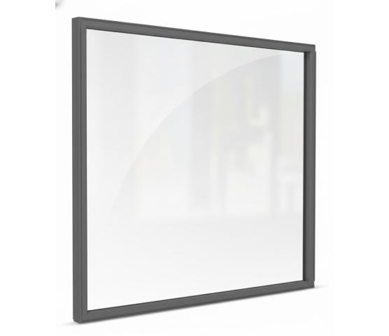 NorDan Fastkarm 140 x 240 3-lag solglass alu.belagt RAL 7024 Grå