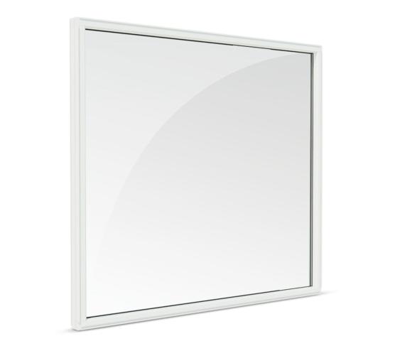 Nordan fastkarm 1738 x 1568 alu.kledd hvit utv. / RAL8028 utv