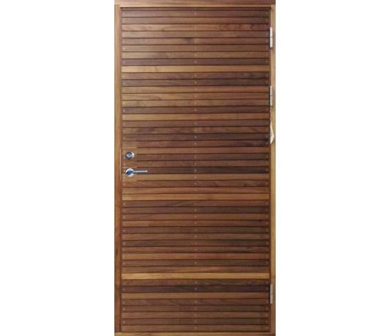 Bovalls ytterdør Resö liggende teak panel