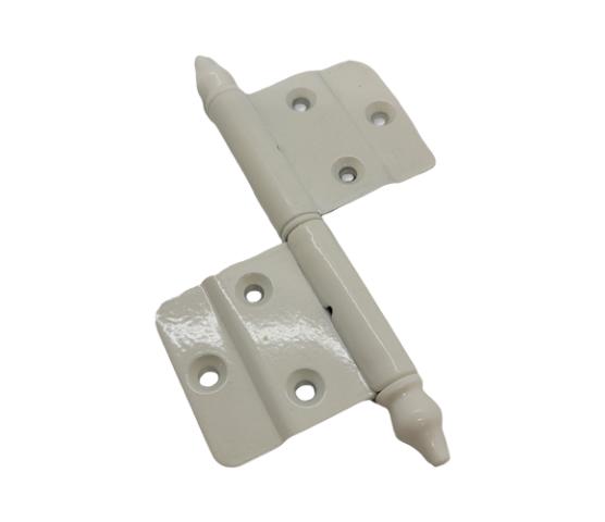 Hengsel hvit med knopp til sidehengslet H-vinduet og lill-vinduet