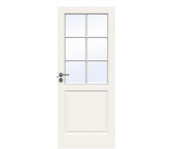 Swedoor dørblad hvit Style SP6 glass 72,5 x 194,0
