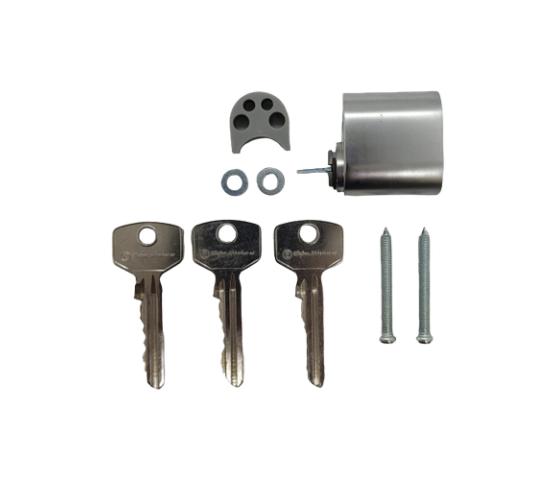 Låsesylindersett H-vinduet Balkongdør Utvendig 76 mm Grå