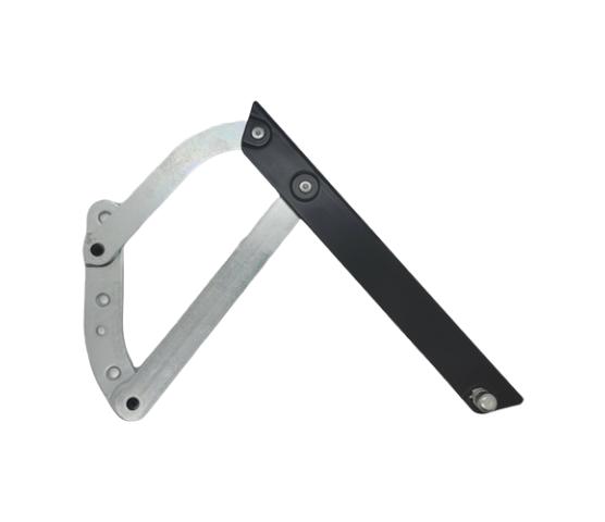 H-vinduet hengselbeslag Spilka S6 høyre hvit / sort / grå