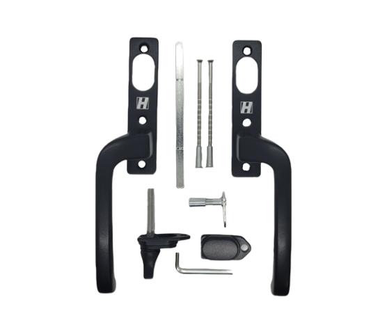 Vridersett H-vinduet balkongdør 76mm produsert etter 2023