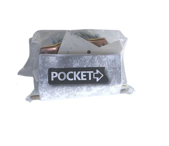 Beslagspose til pocket skyvedørkarm 4" 210 cm
