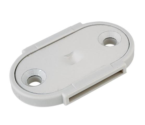 Swedoor festeplate hvit for snap-in hengsel