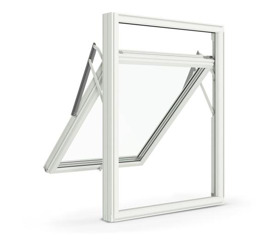 Nordan toppsving 179,2 X 112,8 hvit 2-lag støydempet glass 