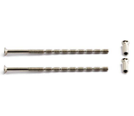 Kappbar vriderskrue krom 4x90 mm a 2 stk