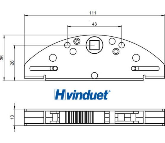 Låsekasse H-vinduet Toppsving