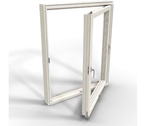 NORDAN SIKKERHETSVINDU HVIT 3 LAG 60 X 120