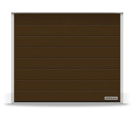 Hörmann Renomatic Horisontal M Woodgrain 3000 x 2125 RAL 8028