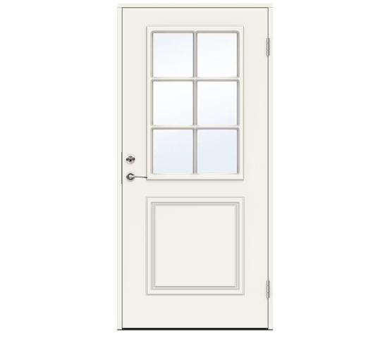 Swedoor ytterdør Smetana hvitmalt 90 x 210 høyre