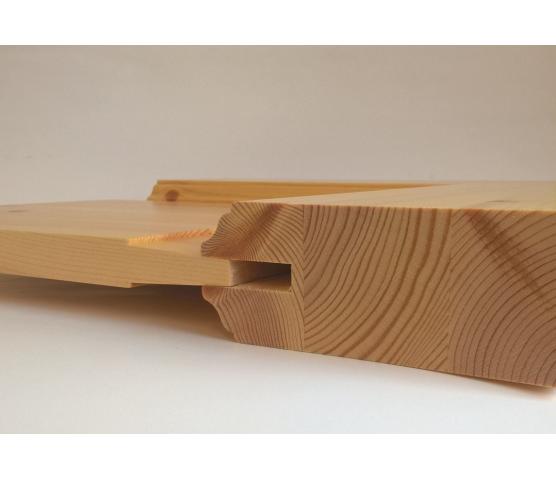 Scanflex Sindre heltre innerdør med glass 2x3 ruter, ubehandlet