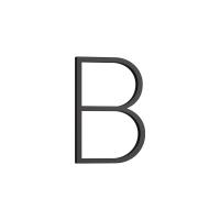 HABO Selection Husnummer Bokstav A-E Contemporary Stor Sort